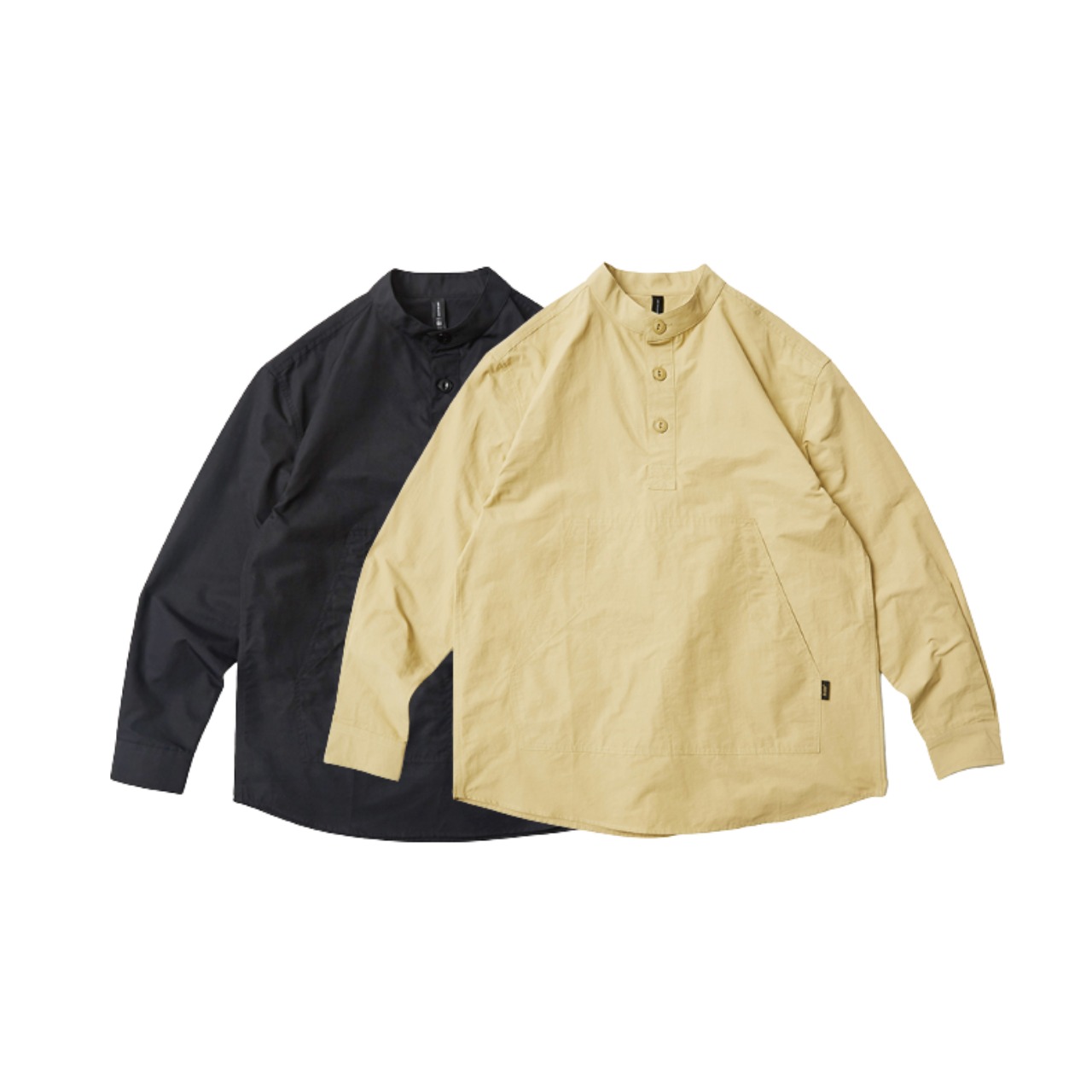 バンドカラーフロントハーフボタンシャツ　 TB1736・画像2