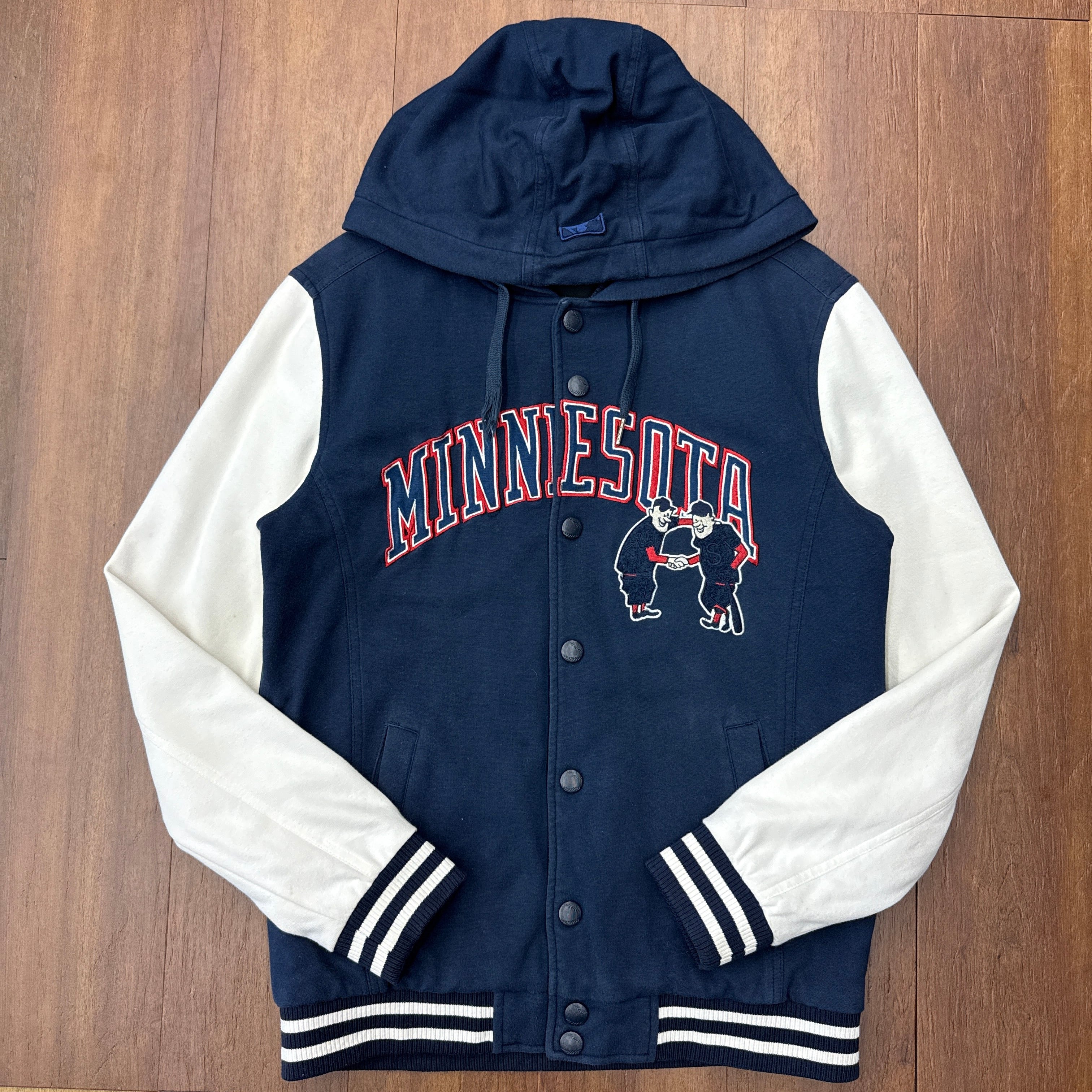 2323 MLB スタジャン ネイビー Lサイズ | SOLDI