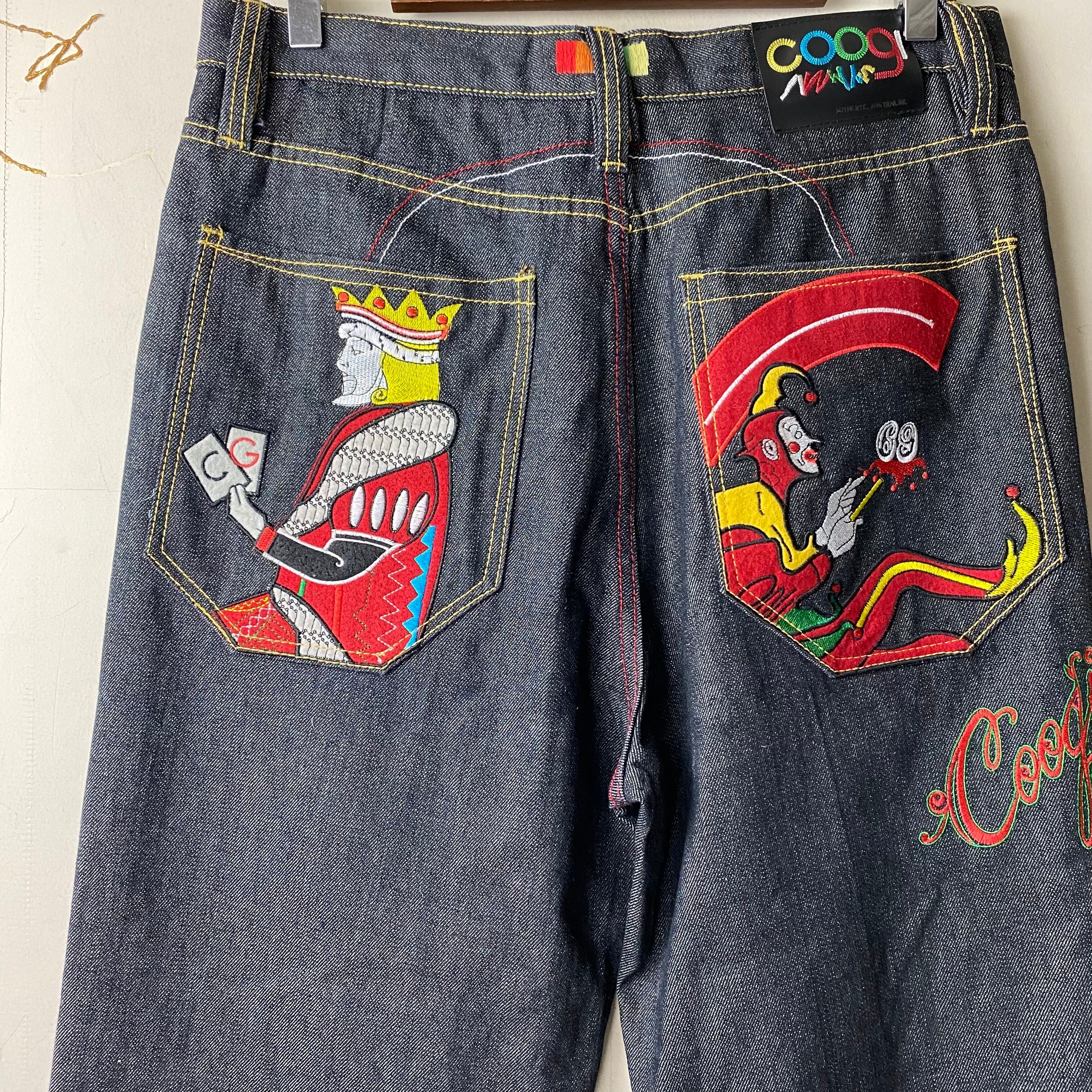 vintage COOGI embroidery denim pants | NOIR ONLINE