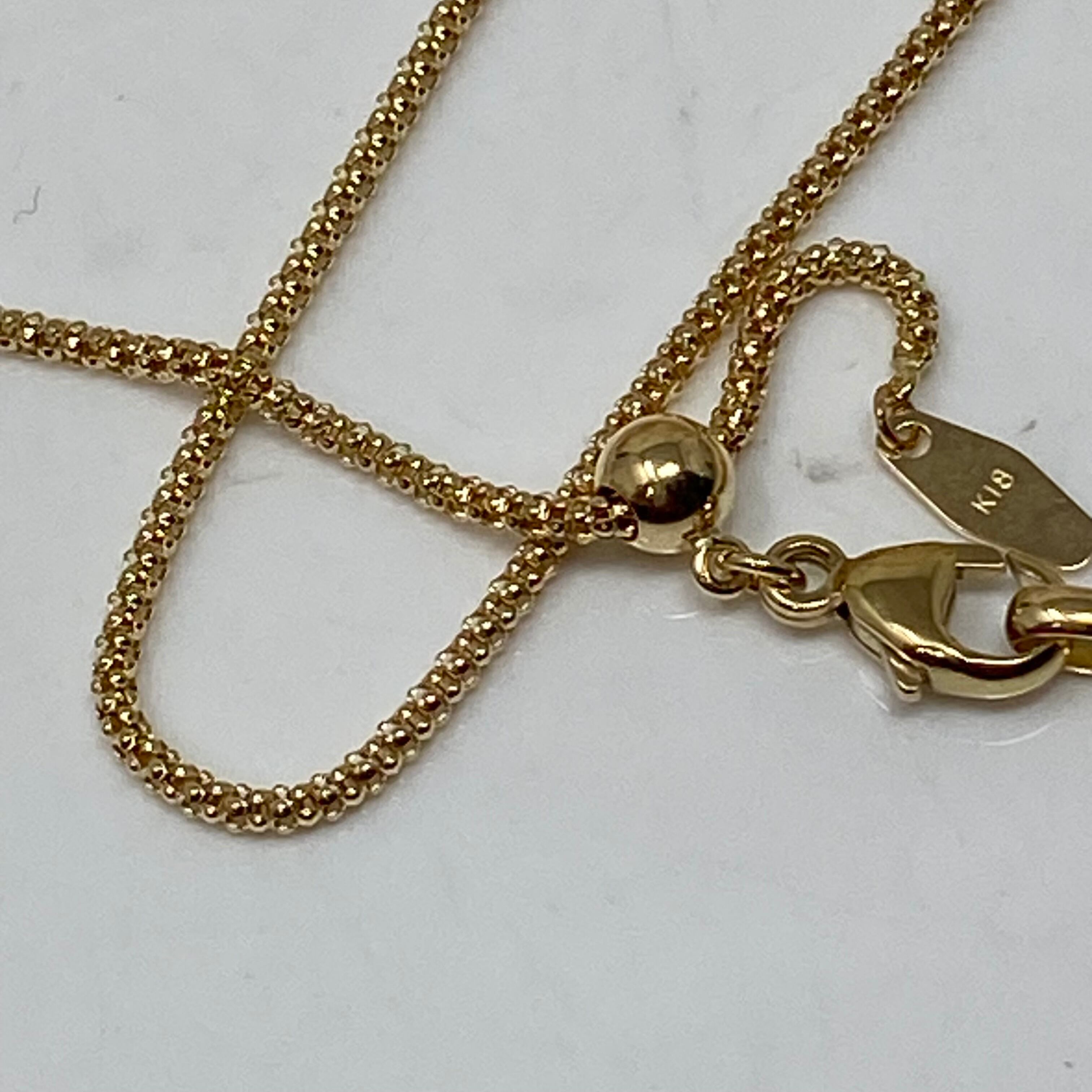 究極美品】白貝の月のネックレス18 Kゴールドファッション鎖骨チェーン 