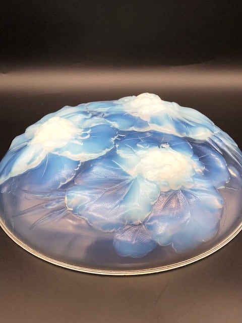 エドモンド・エトラン 特大 30cm 2.3kg 乳白色 オパールセントガラス鉢