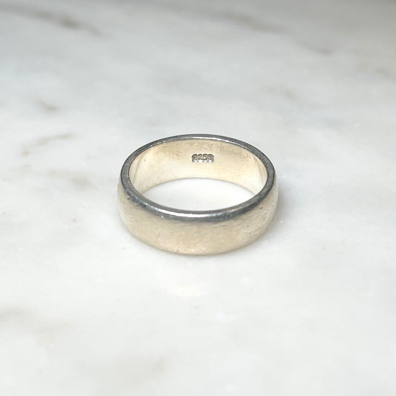 CALVIN KLEIN silver logo ring
