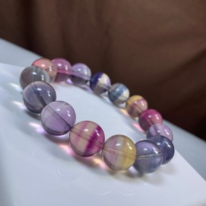 3.レア✩可愛いグラデーションフローライトブレスレット