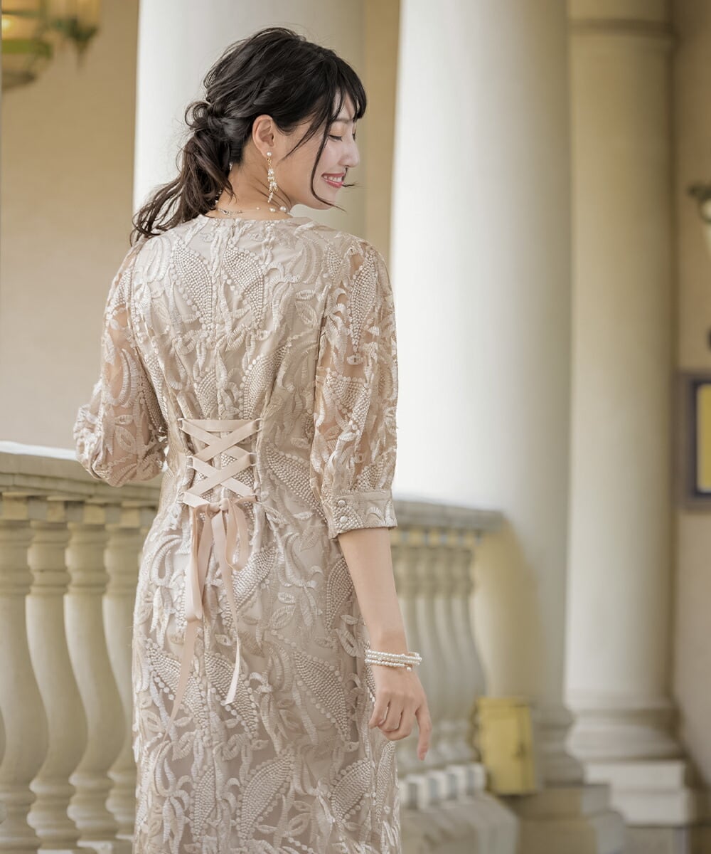パーティードレス 結婚式 ドレス ロング オケージョンドレス 服装 20代