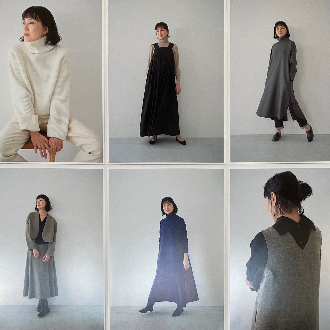 SINME ツィードフレアスカート