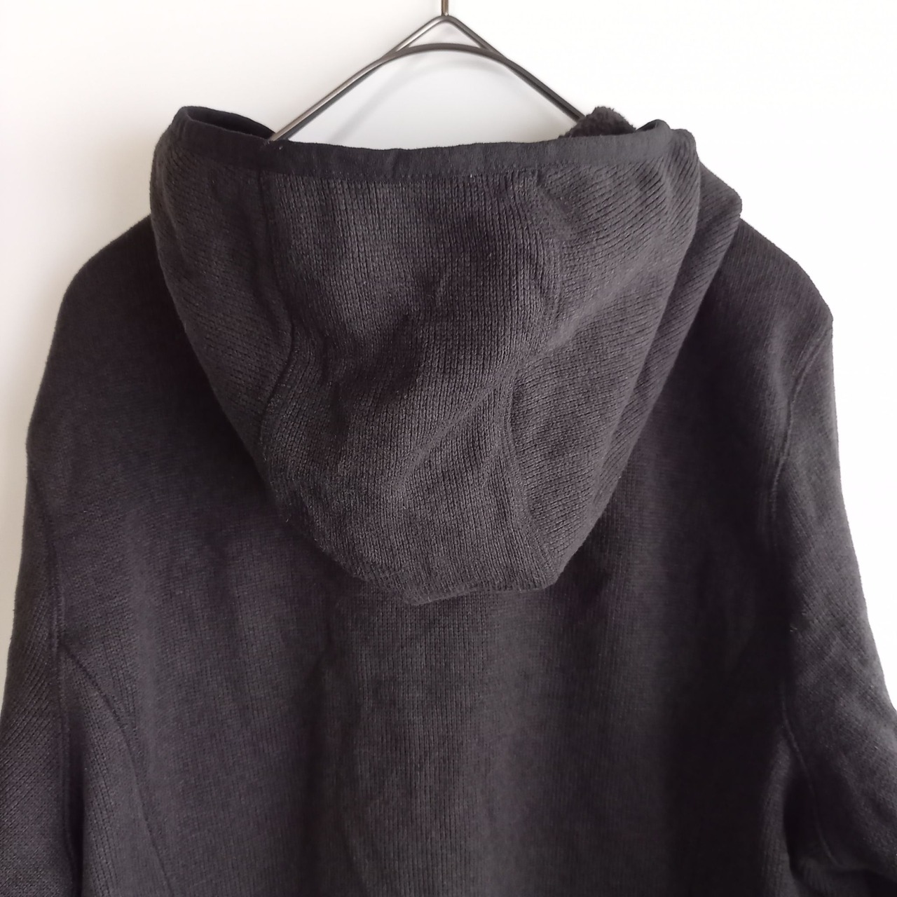 エルエルビーン　裏ボア　ロングフーディー　ジャケット　セーター　ブラック　M