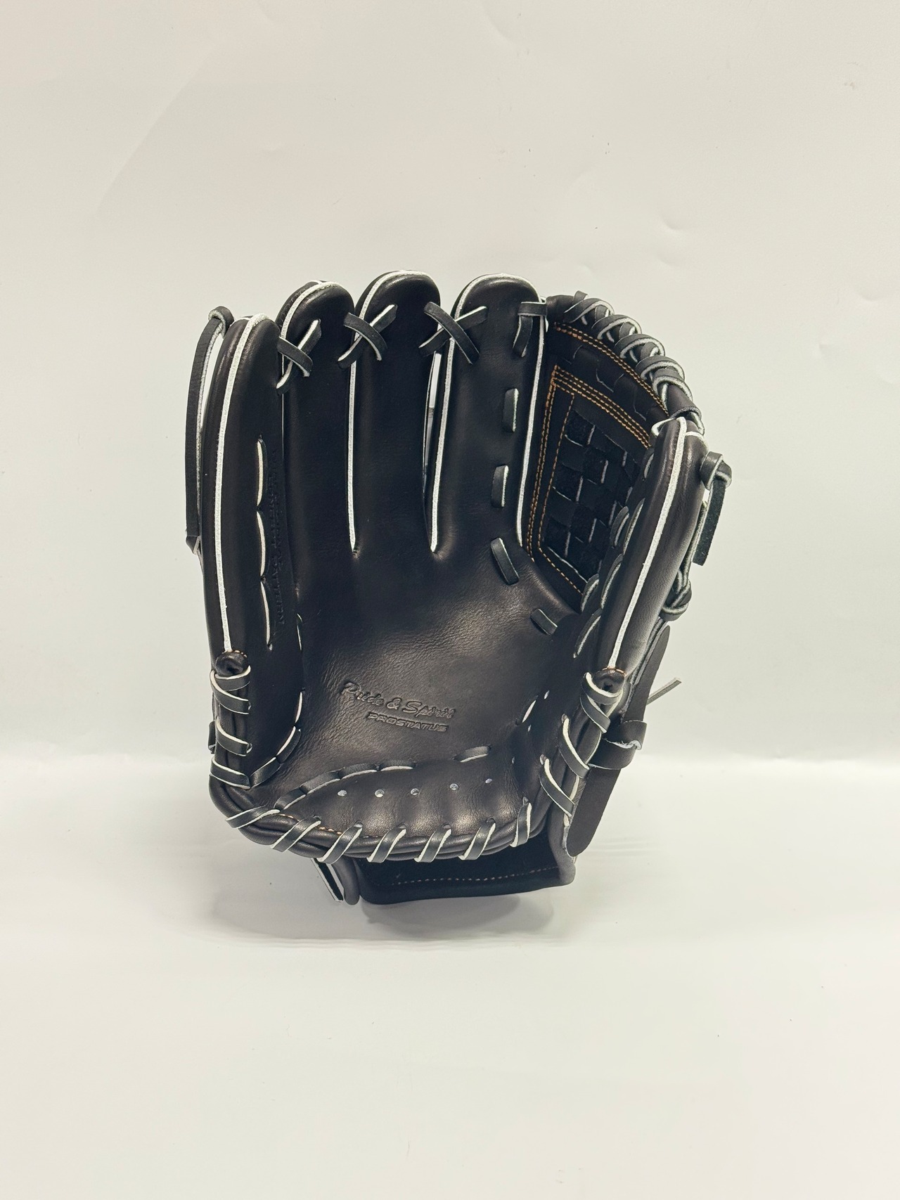 ZETT PROSTATUSｰゼットプロステイタス　軟式グローブ　左投げ用　品番：BRGB30516 源田・宗山モデル　ブラック×ブラック　・画像7