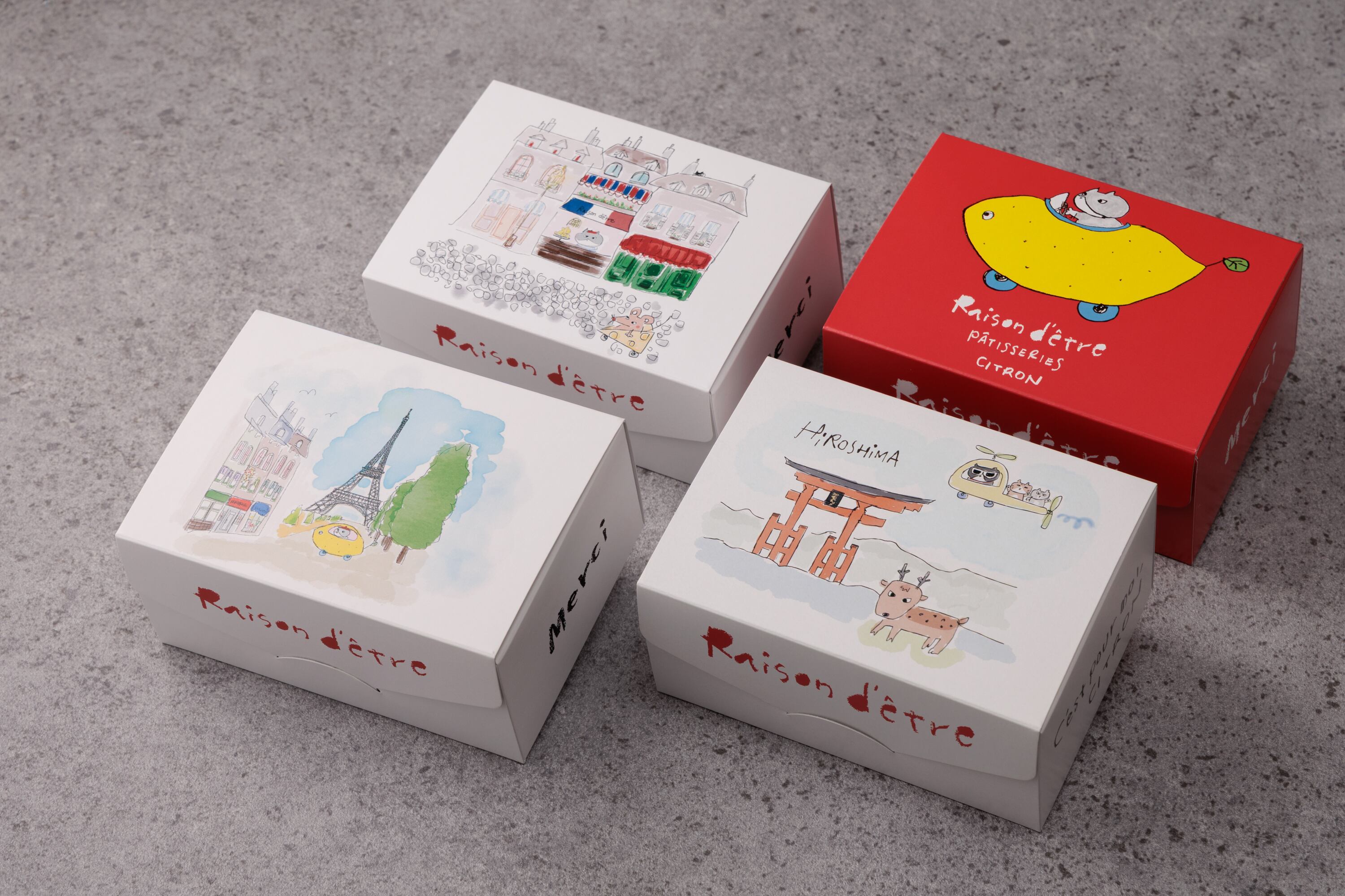 Lemon cake 4P Box - レモンケーキ4P ボックス | レゾンデートル広島