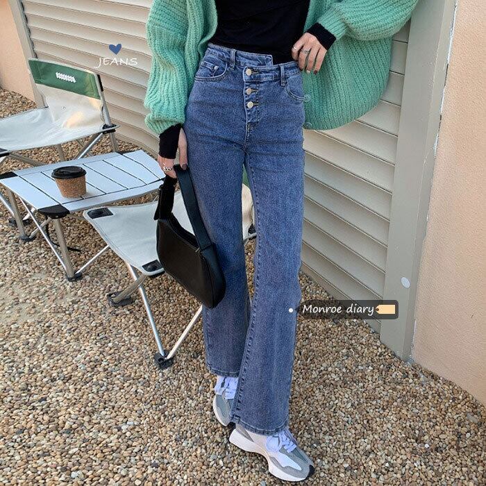 ウェストジーンズ オータムウィンターパンツ 薄手 レッド 秋物 冬物 モンロー61523363464