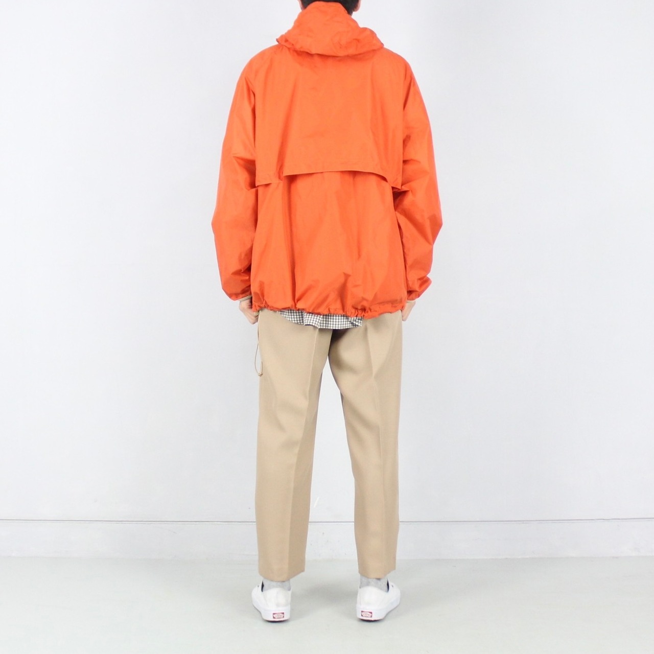 POLO SPORT グッドシルエット◎ ナイロンアノラックパーカー オレンジ 