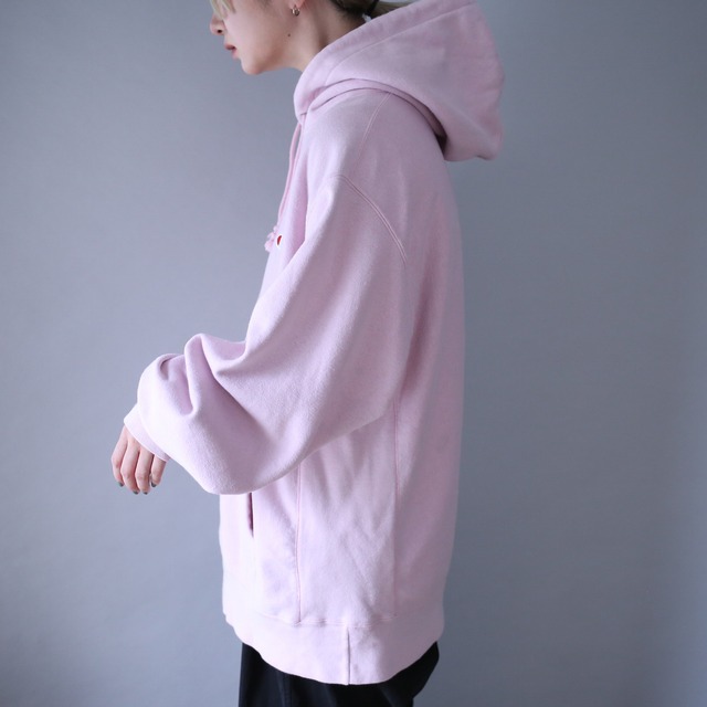 "Champion" pink color silhouette reverse wave sweat parka