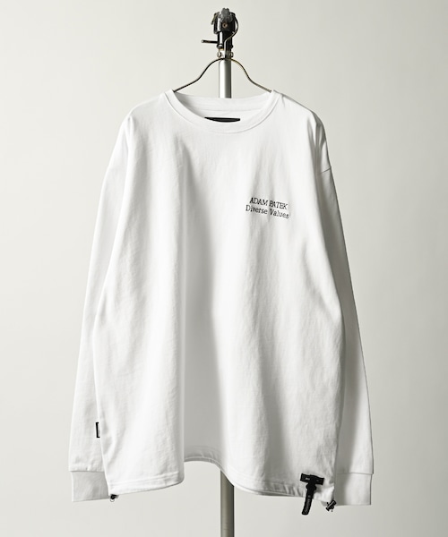 ADAM PATEK logo embroidery long sleeve (WHT) AP2414017