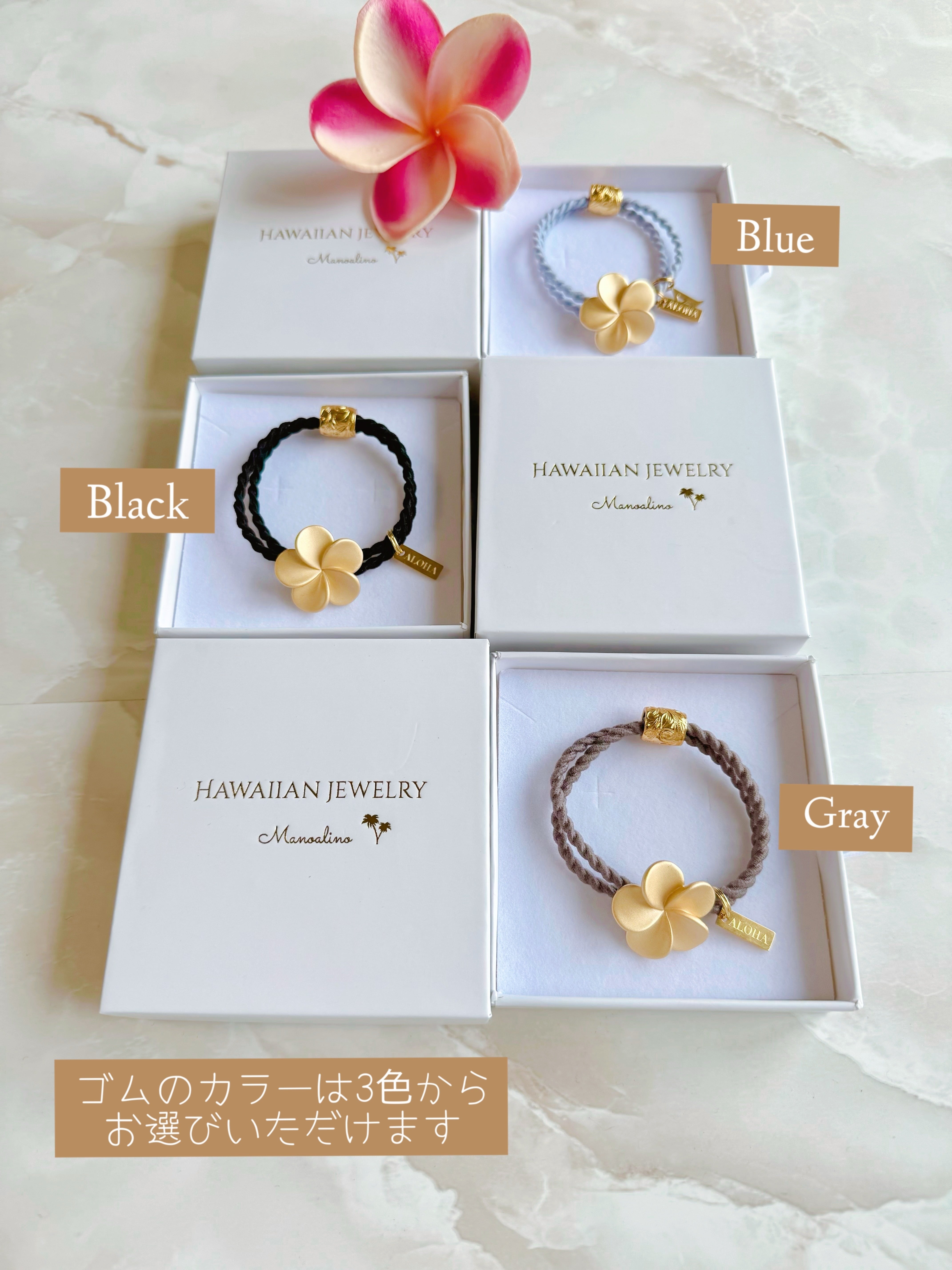 3color】Plumeria hair accessory Hawaiian jewelry(ハワイアン