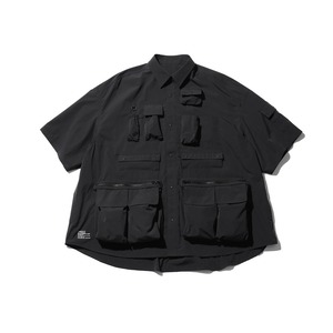 FreshService (フレッシュサービス) Dry Typewriter Tactical Pocket S/S Shirt [Black]