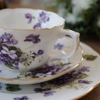 B_Hammersley Victorian Violets|ハマースレイ ヴィクトリアンバイオレット 優雅なすみれ柄 トリオ カップ&ソーサー thumbnail 4
