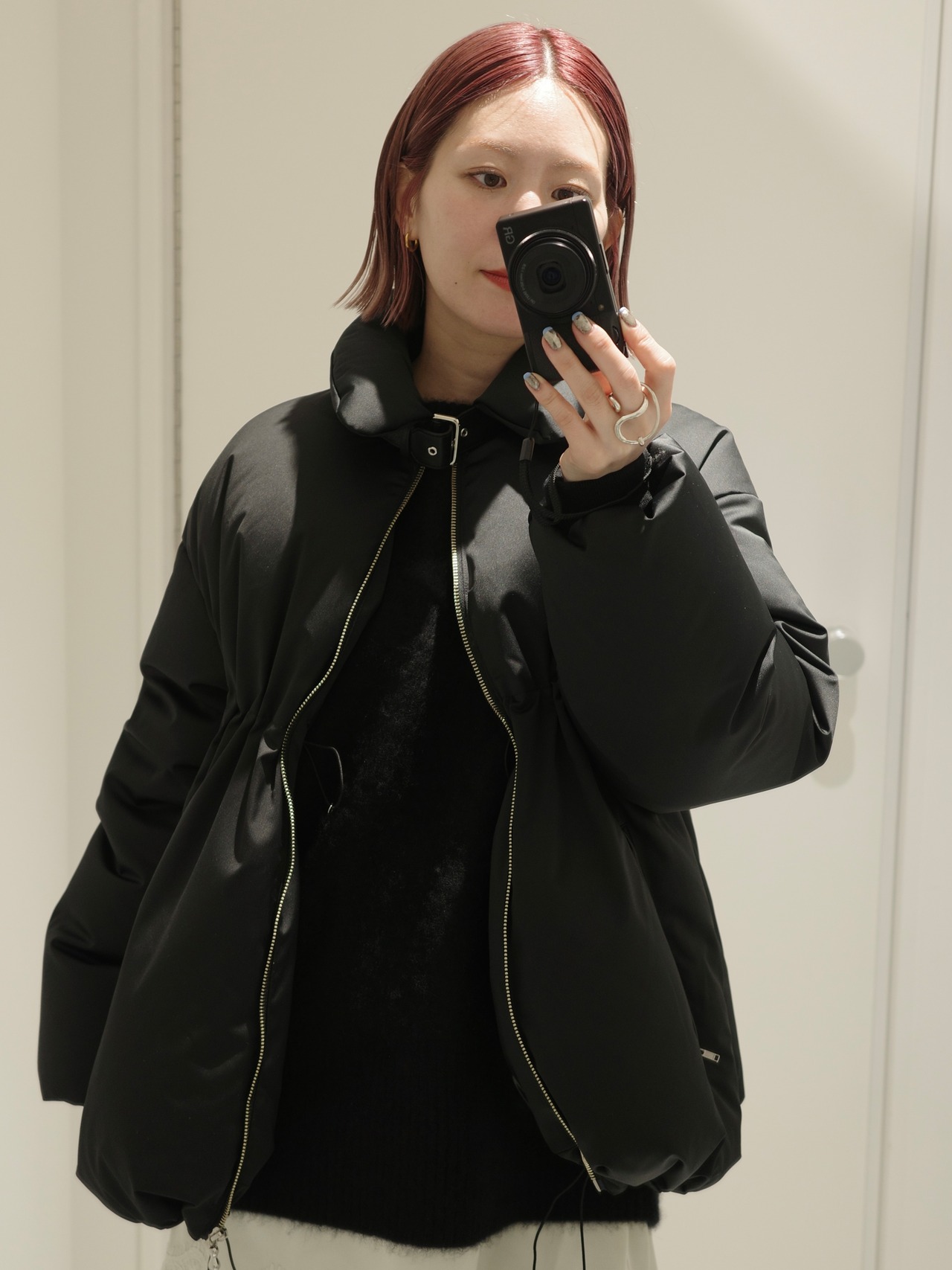 【25AW】FETICO フェティコ / Satin down coat / ダウンコート - 1