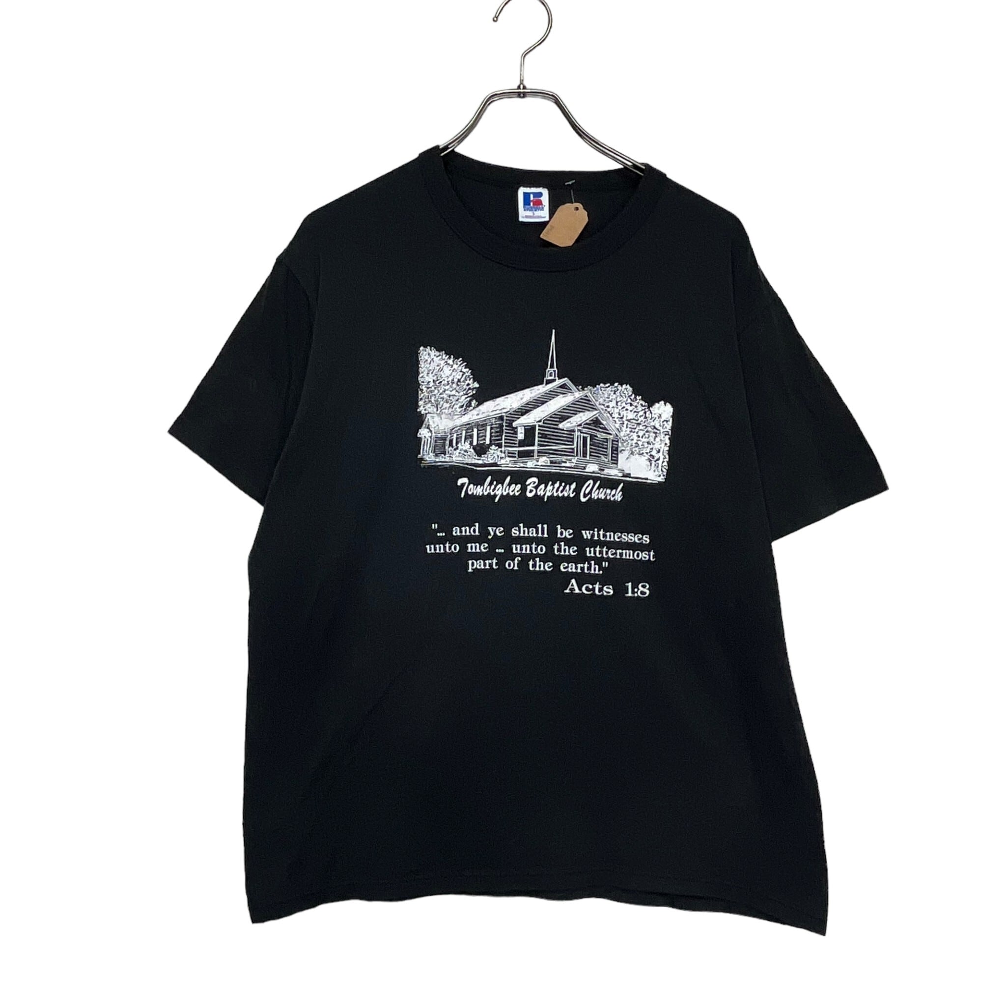 90s ラッセル　アメリカ　ミズーリ州 デザインロゴ　Tシャツ サイズ L 黒