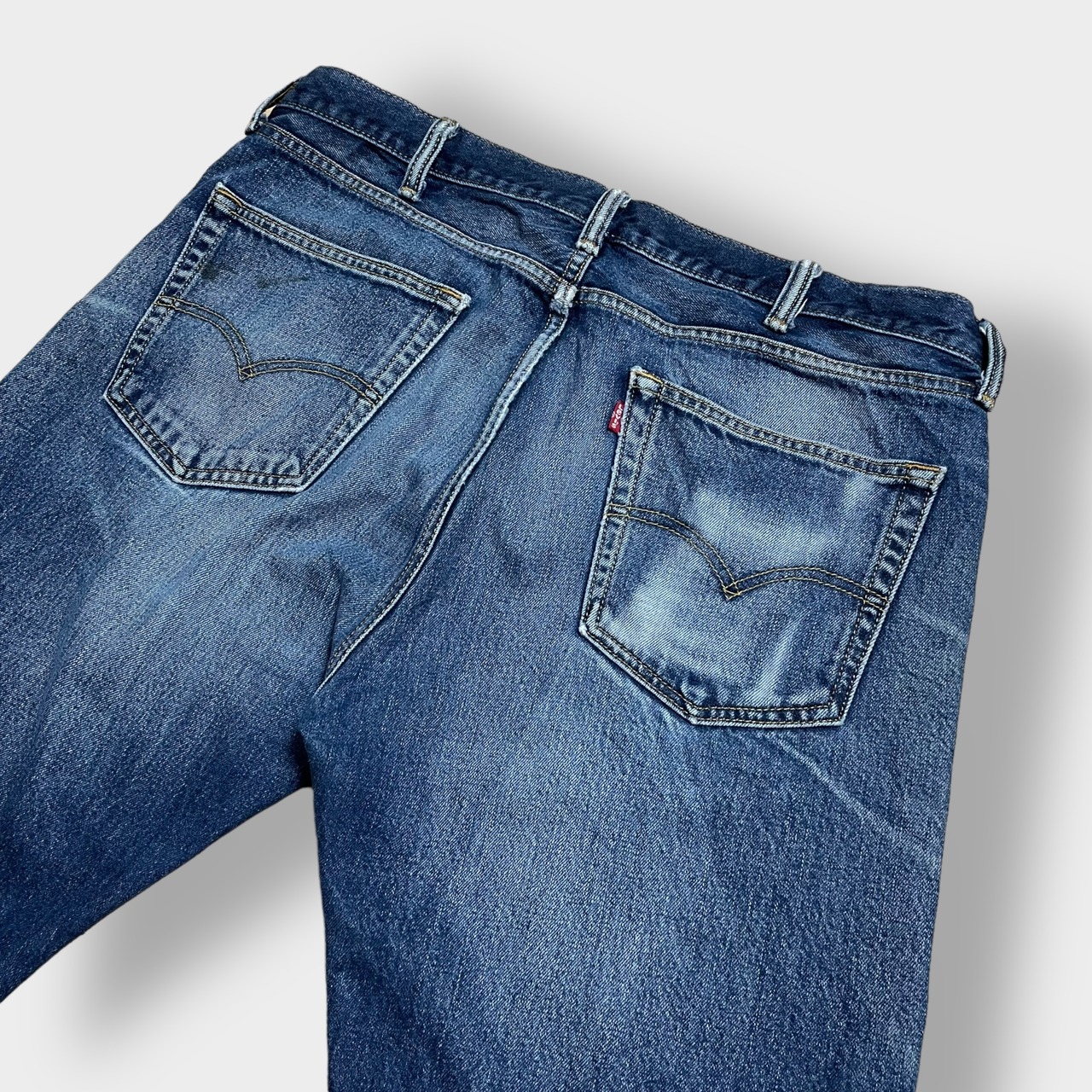LEVI'S 505 デニム ジーンズ ジーパン W38L32 ヒゲ ビッグサイズ ダボパン リーバイス インディゴ US古着