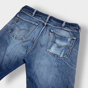 LEVI'S 505 デニム ジーンズ ジーパン W38L32 ヒゲ ビッグサイズ ダボパン リーバイス インディゴ US古着