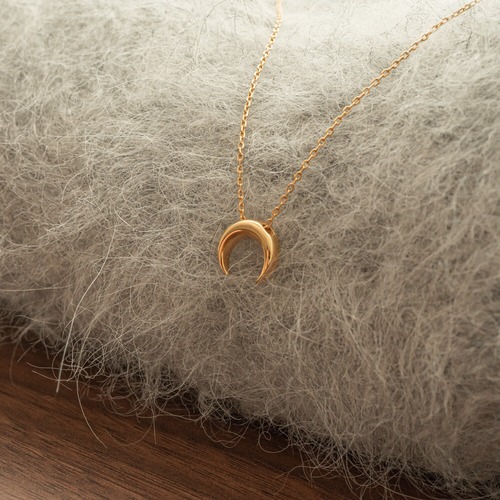 S925 Crescent moon necklace【silver/gold】(N197)