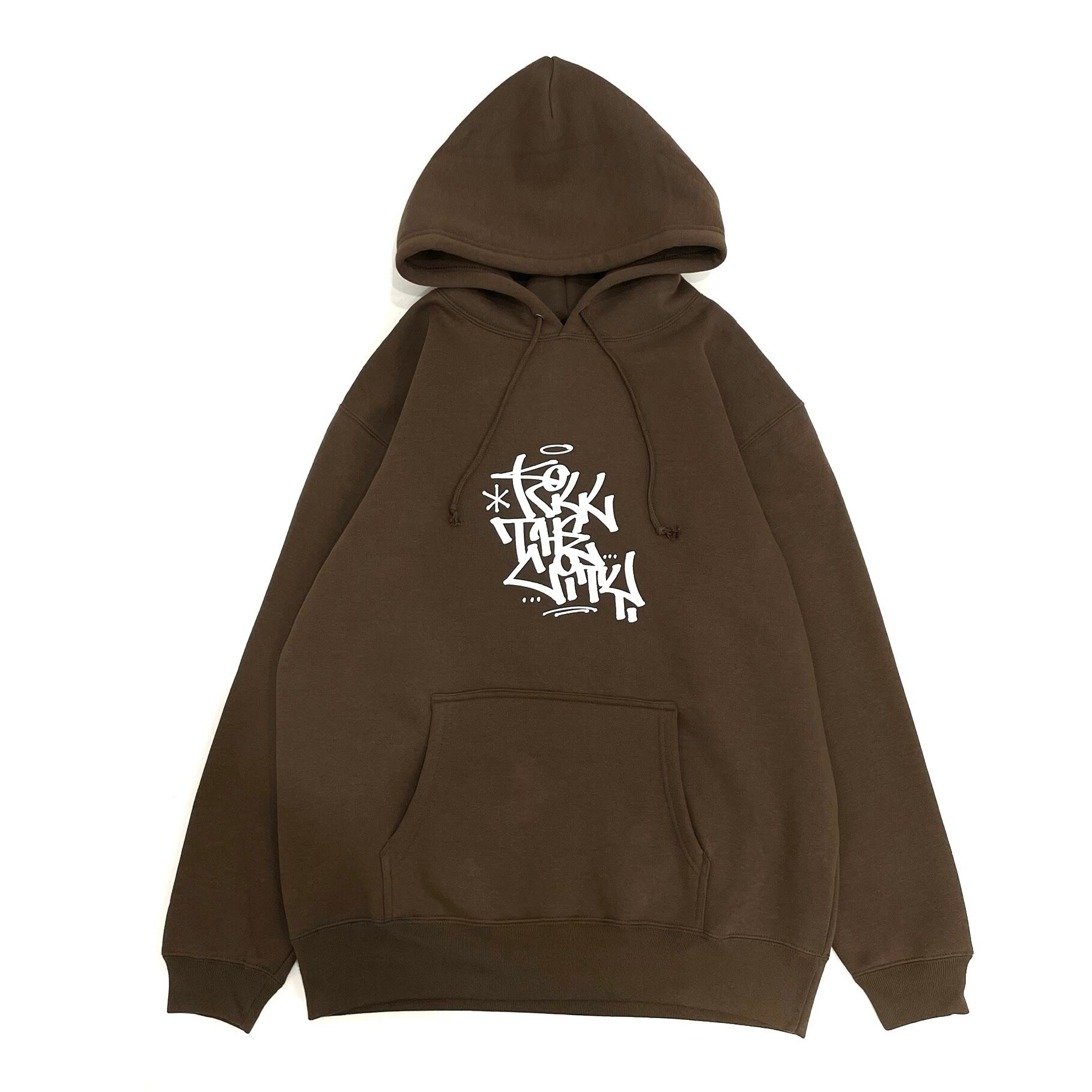 【KILL THE CITY】 Tagging Hoodie　L size KILL THE CITY LOGO HOODIE - BROWN | REVERSE STORE