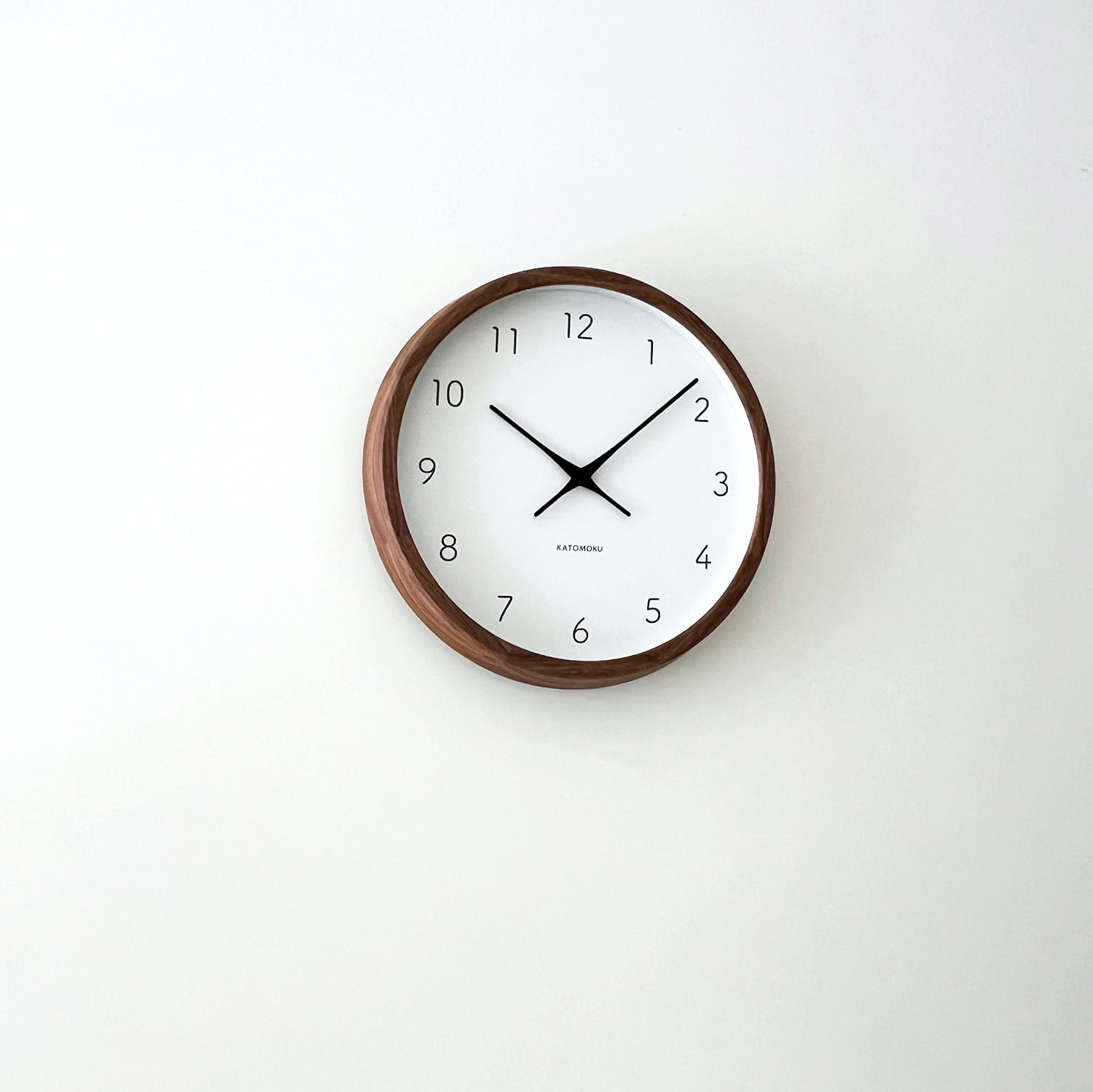 KATOMOKU muku clock 7 ウォールナット km-93WA 掛け時計 | 加藤木工