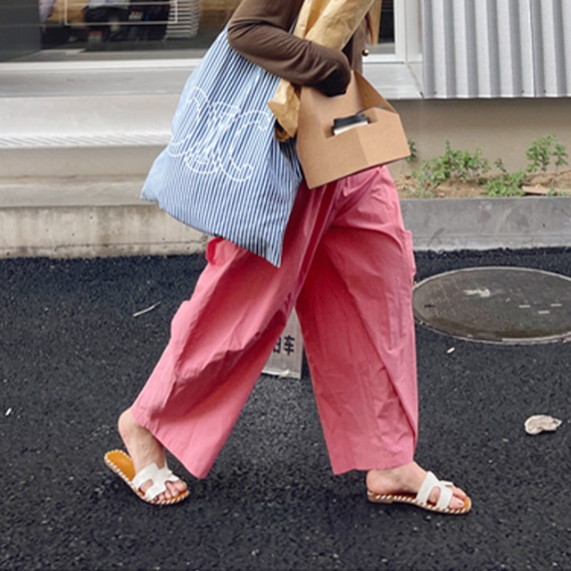 cotton wide leg pants 10683