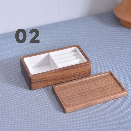 ジュエリーボックス 木製 蓋付き アクセサリー 収納 ギフトボックス 小物入れ