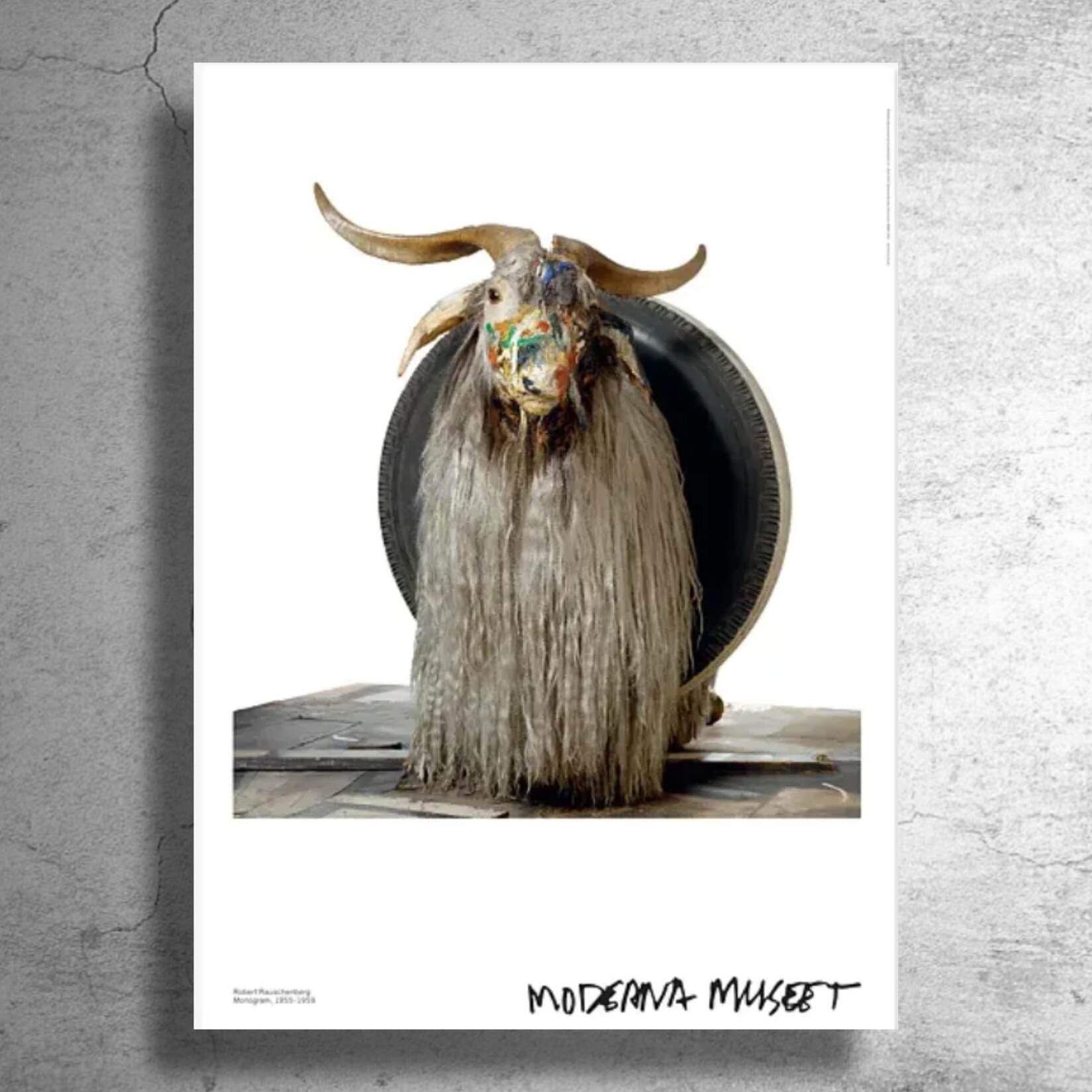 現代美術家『ロバート・ラウシェンバーグ』スウェーデンでの展示ポスター