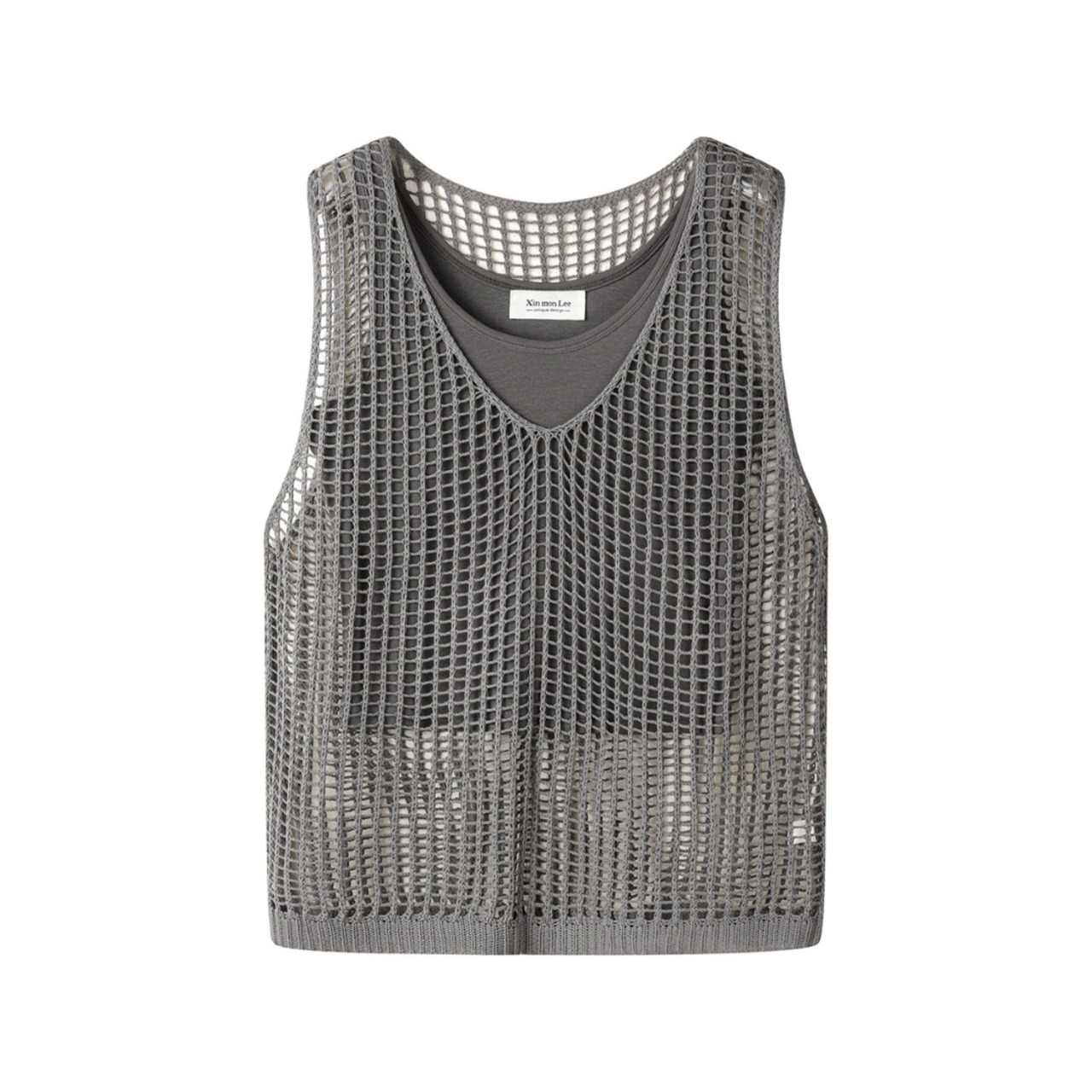 Sleeveless knit vest two-piece set (ME379)