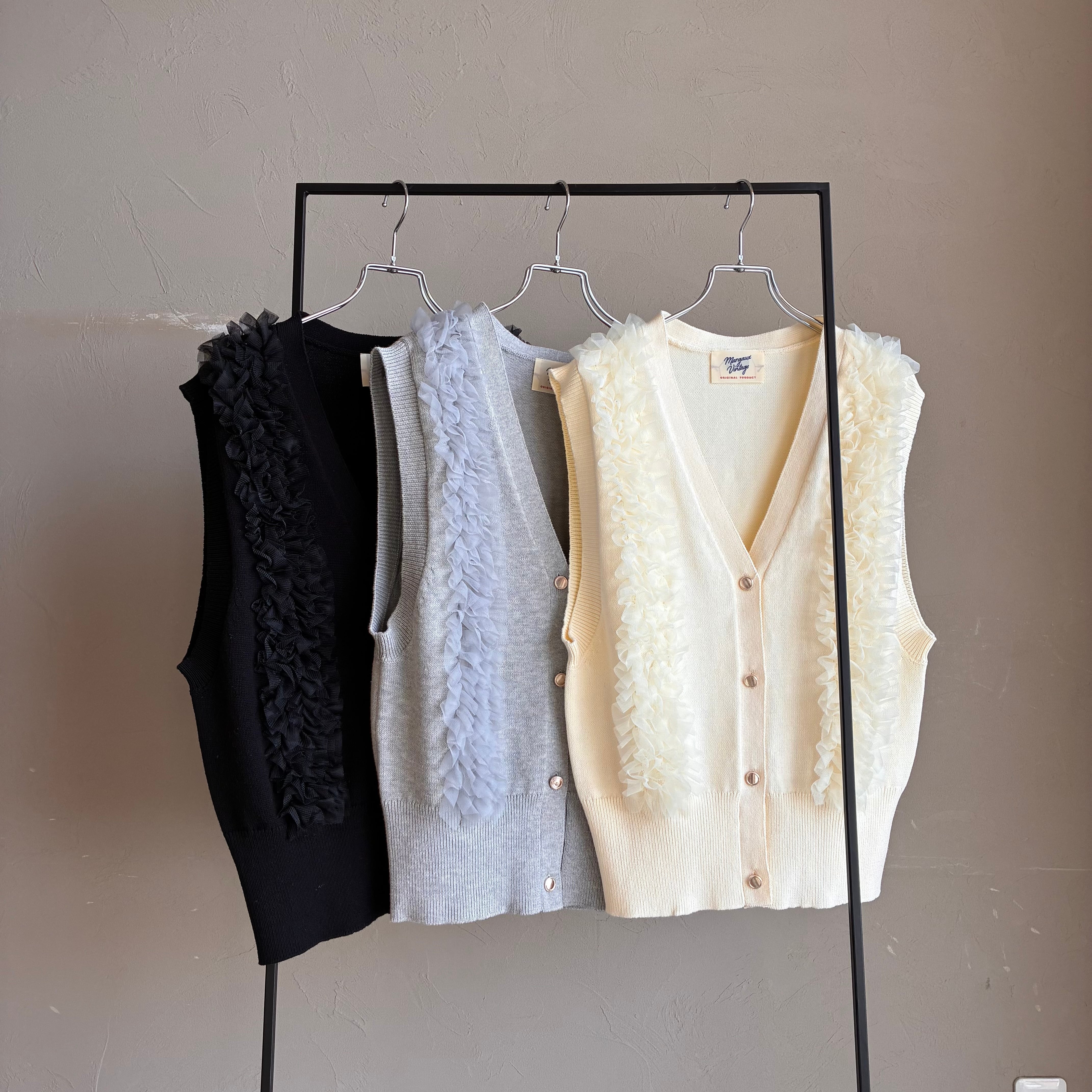 MARGAUX VINTAGE 】チュールフリルベスト | valance 福井｜レディース