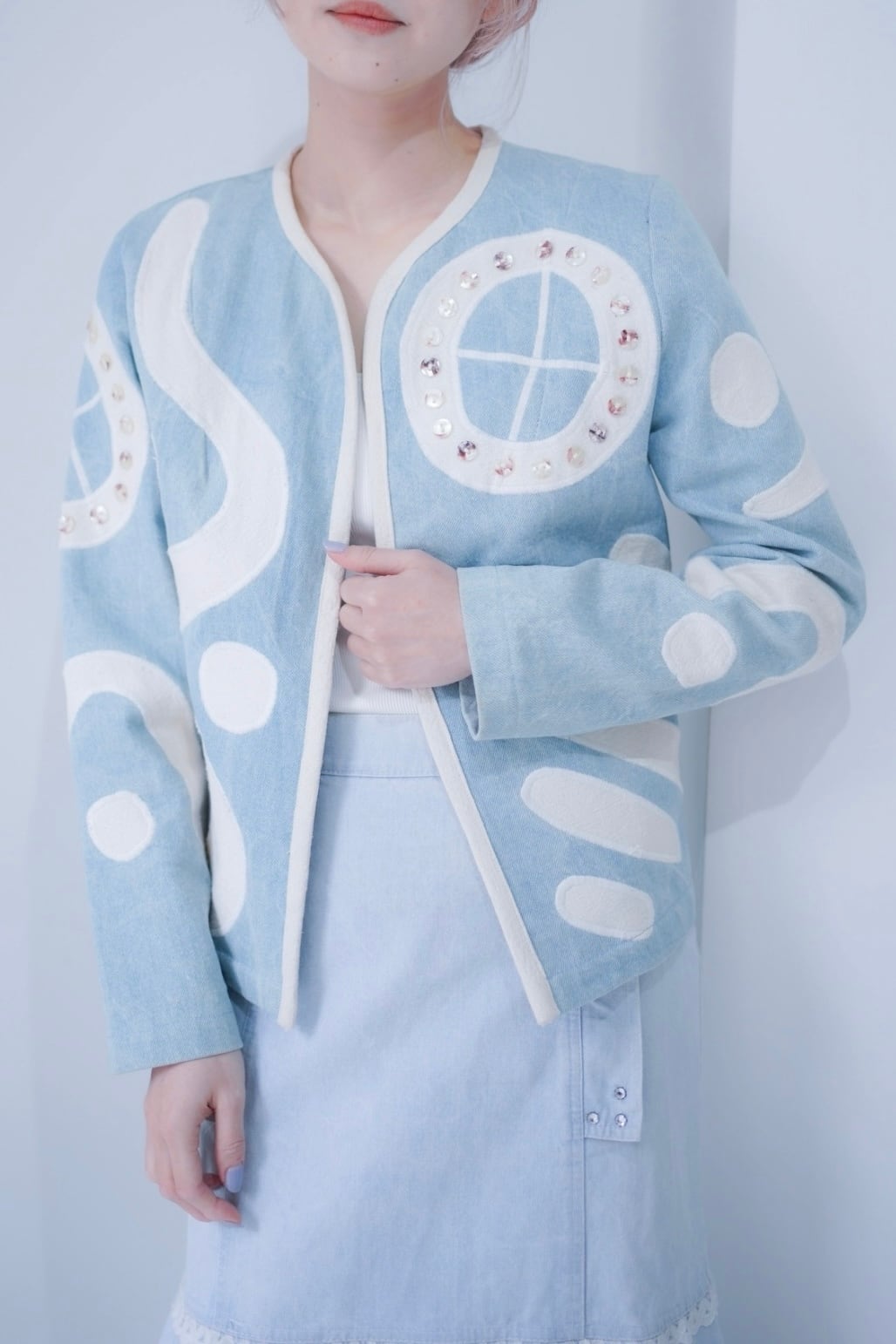 patchwork denim jacket