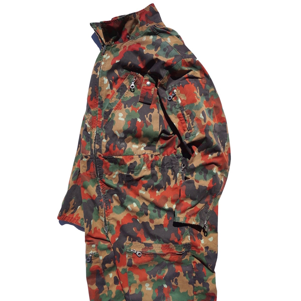 1980's [SWISS ARMY] アルペンカモフラージュ タンカーカバーオール