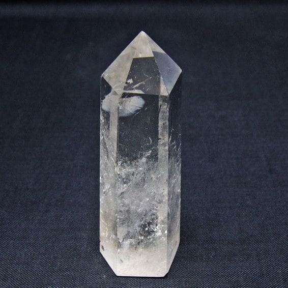 水晶 六角柱 虹入り ポイント 置物 一点物 142-11002 | 天然石