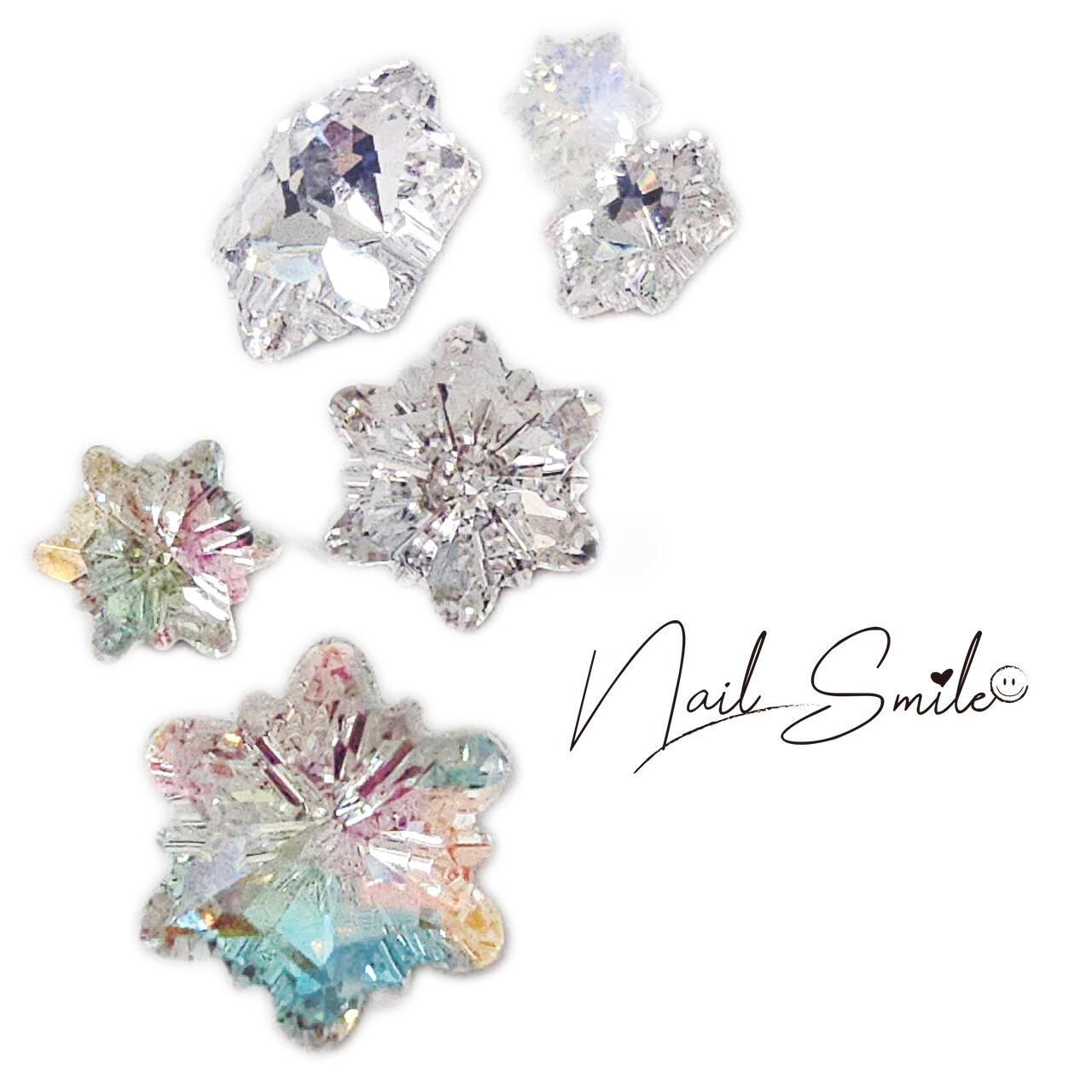 6ミリ Vカット ガラス ハート ネイル パーツ デコ 量産型 y2k 地雷 6ミリ V