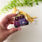【久留米絣】豆がまバッグ|ストラップ付きミニがま口・バッグチャーム