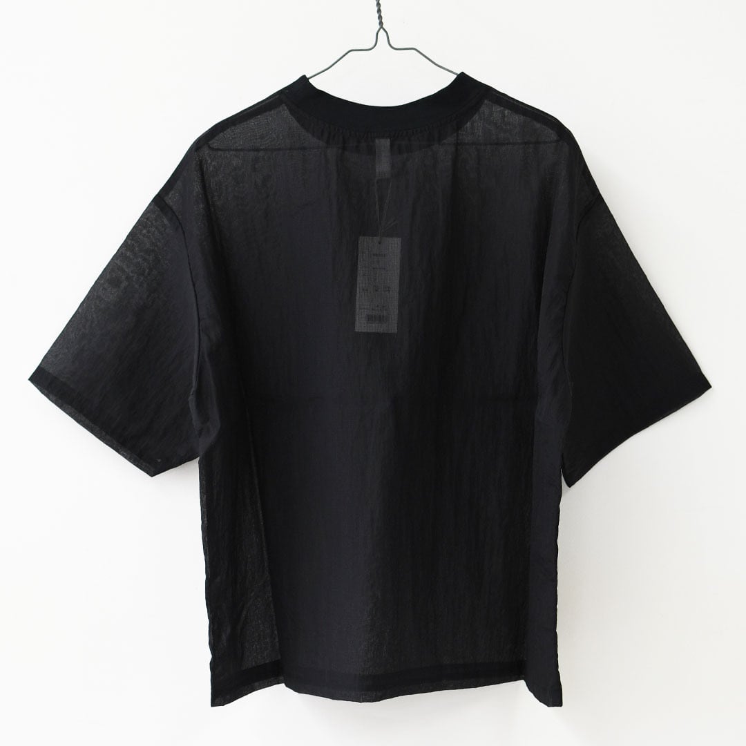 prit [プリット] ナイロンシアーペーパーリップストップ5分袖Tシャツ