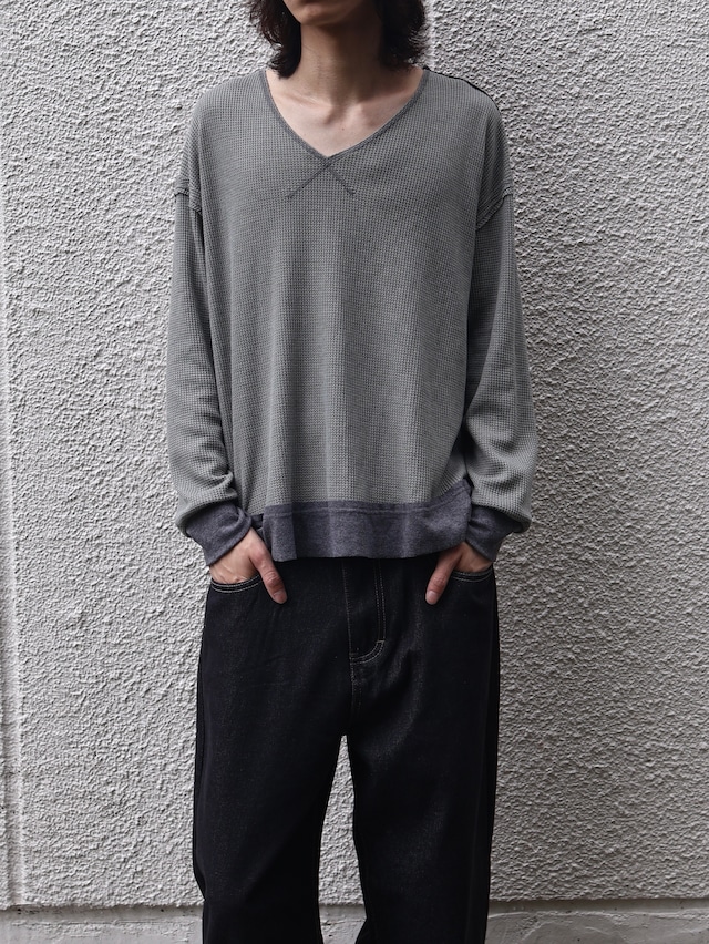 patchwork design thermal top