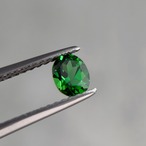 クロムトルマリン 5.1x4.1mm, 0.38ct, タンザニア産