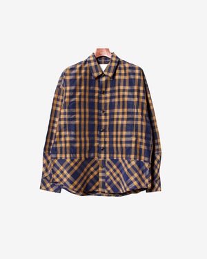 Over Shirt Blouson -navy check <LSD-BA1S3>