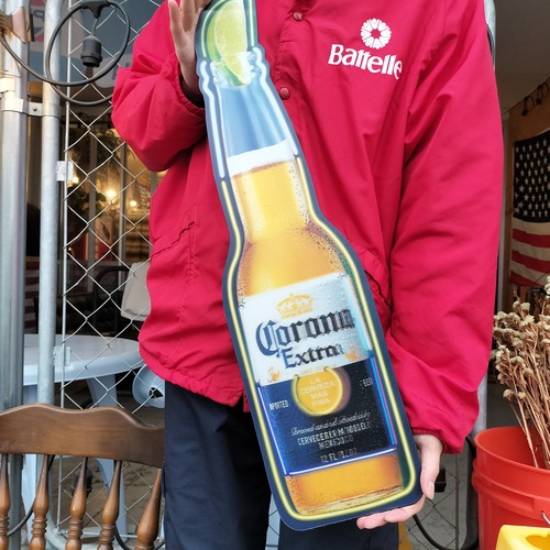 ビッグサイズ◆コロナ Extra Bottle 3Dビールサイン・ウッド看板◆アメリカンガレージ　ワイスピ　ブリキ看板