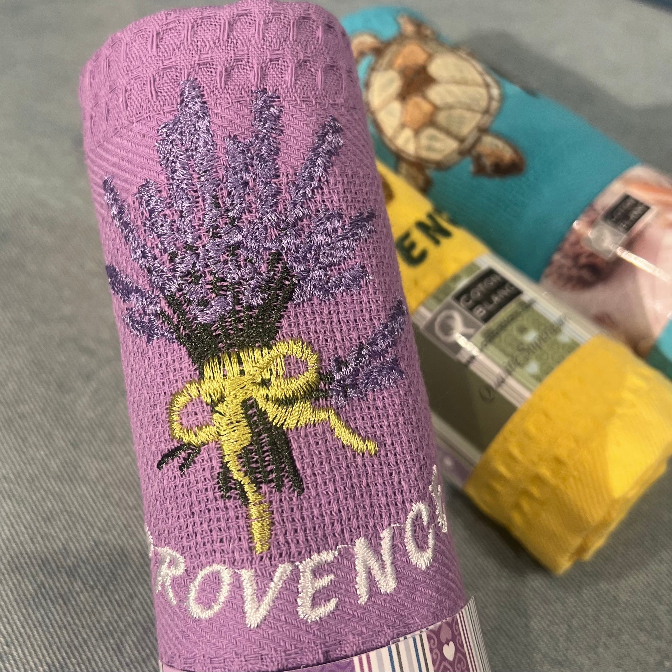 KOTON BLANC】南フランス,プロヴァンスの名産品が刺繍された大判