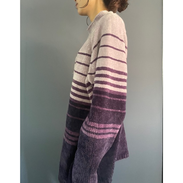 Purple onetone knit