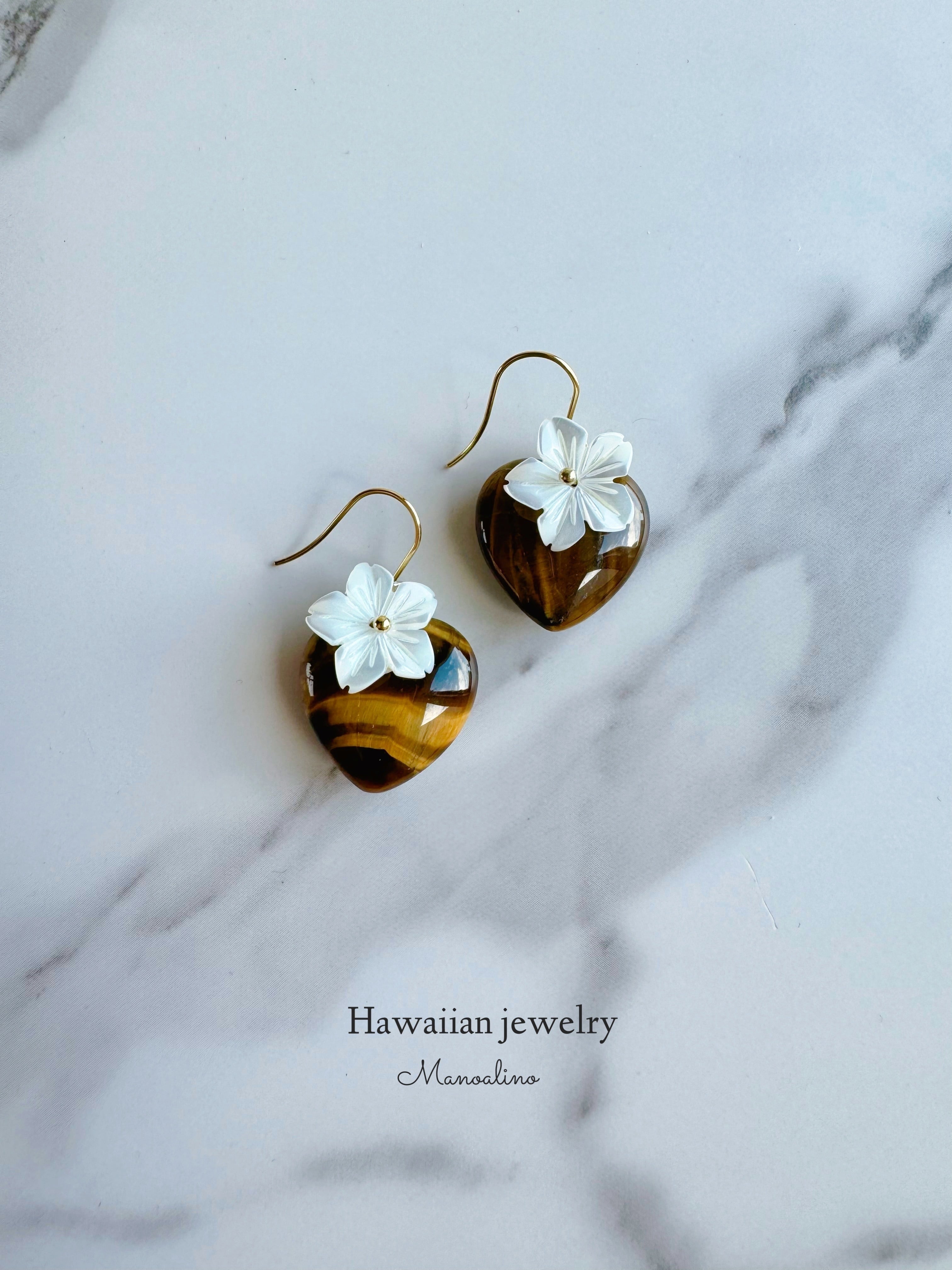 レモンクォーツ カービング 三日月 ピアス | Pay ID