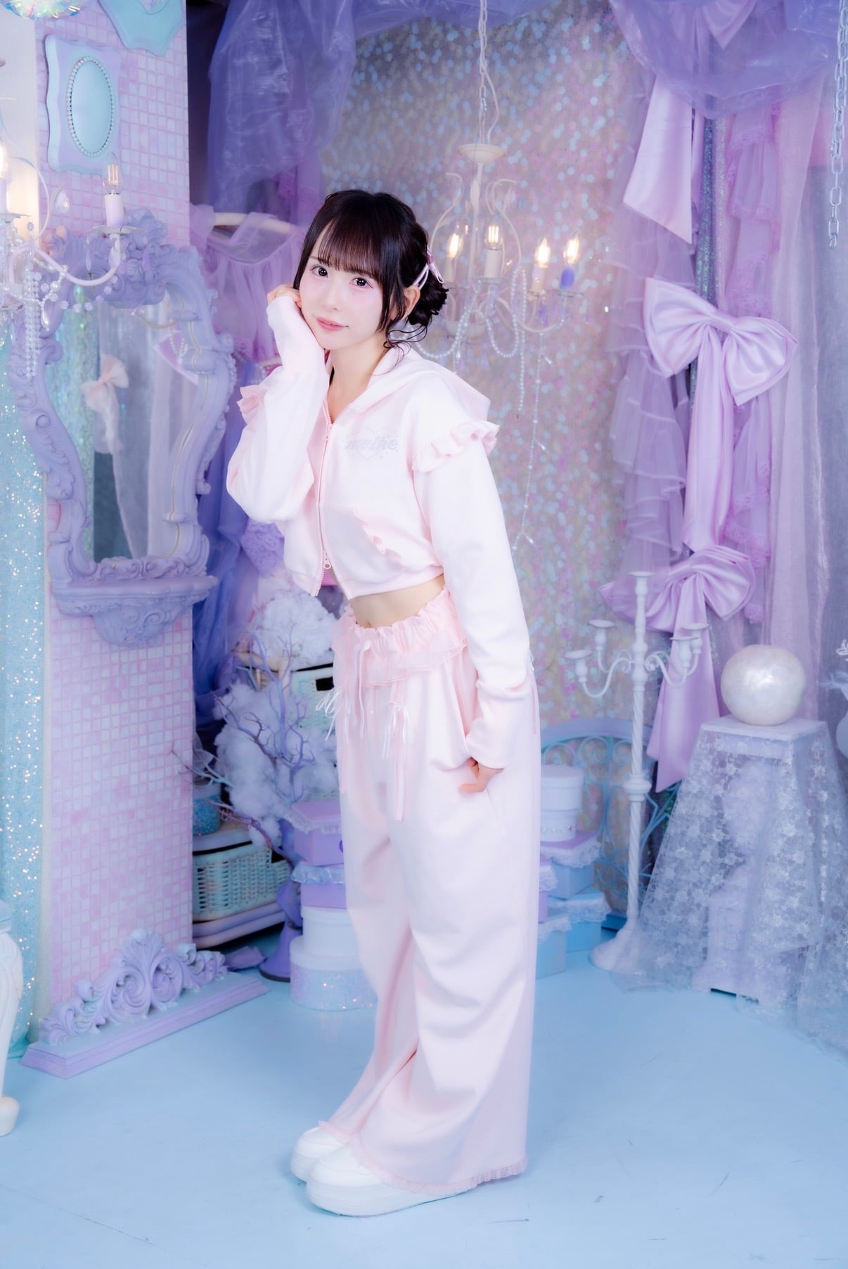 Dot Tulle Sweat Pants【10月中旬発送】