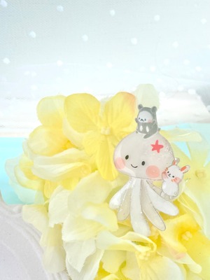 『くらげさんとうたたねの海へ』ブローチ-うたたねの海より-