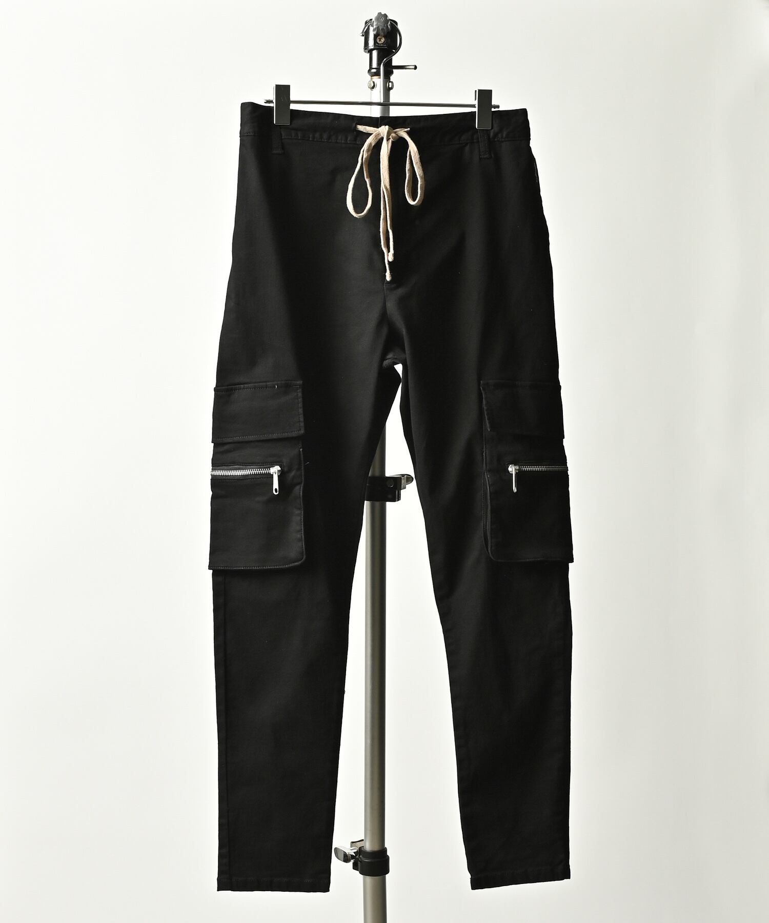 ADAM PATEK zip cargo Tapered pants (BLK) AP2228019