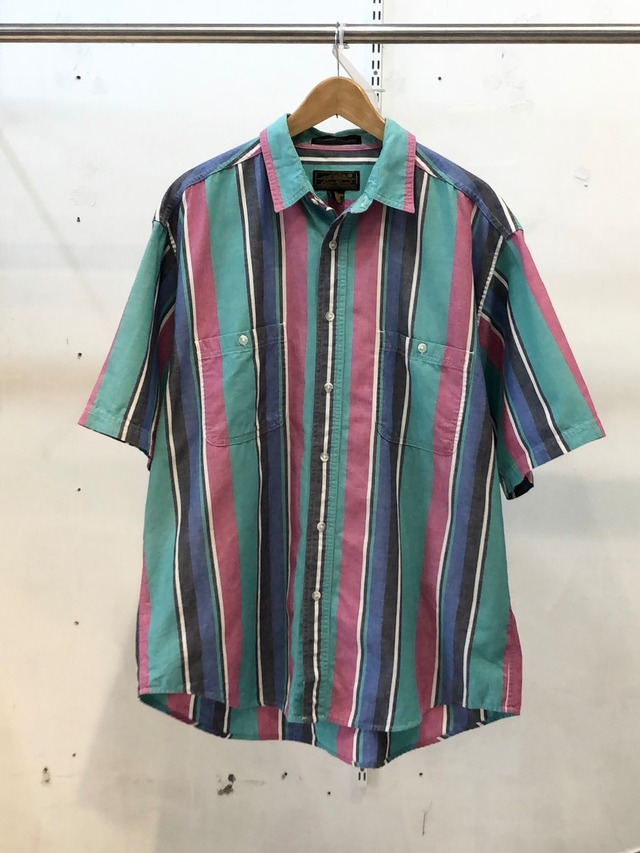 ～90's Eddie Bauer Striped S/S shirt
