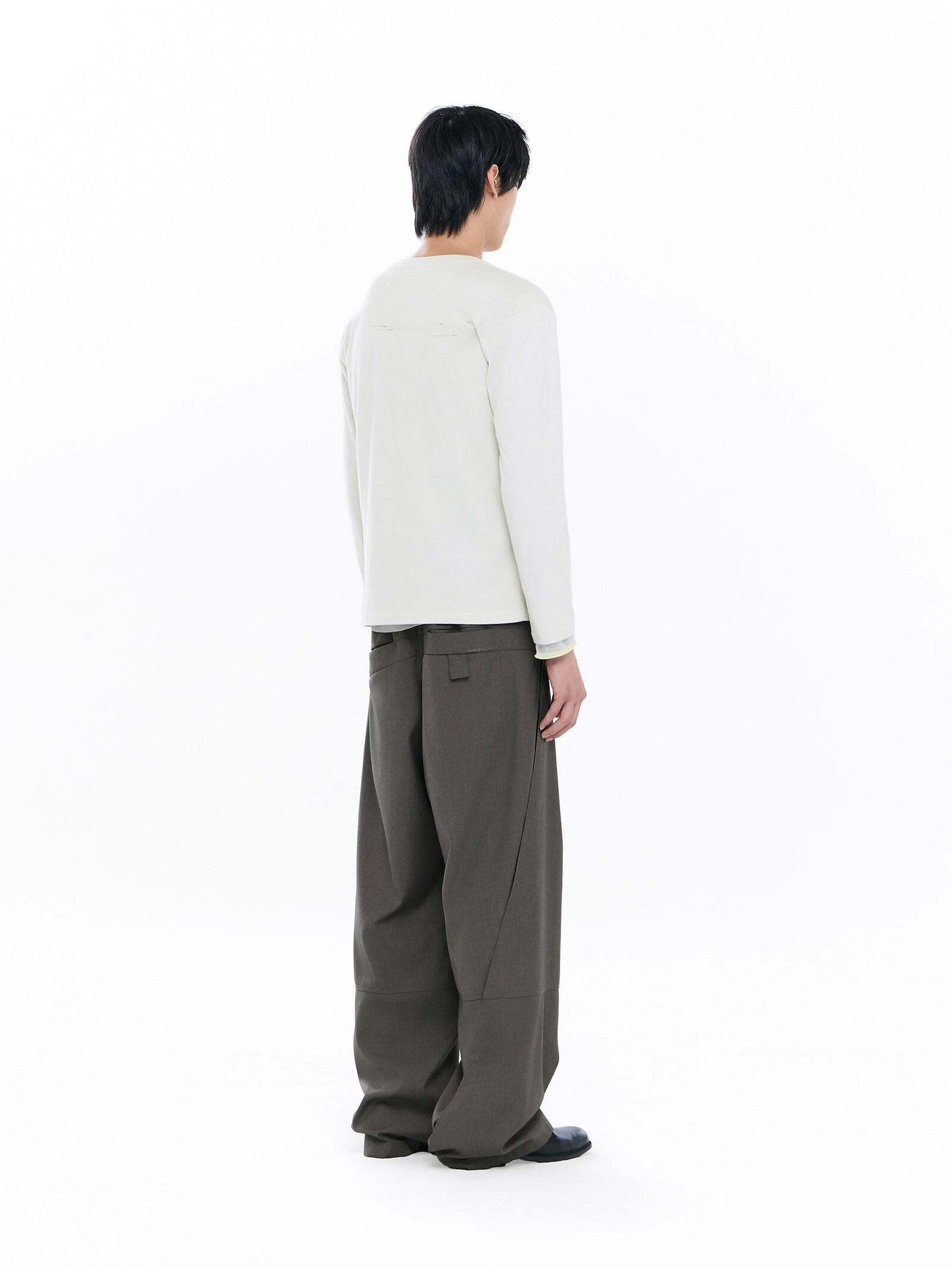 SAN SAN GEAR] LOGO LONG SLEEVE Light Grey 正規品 韓国ブランド 韓国