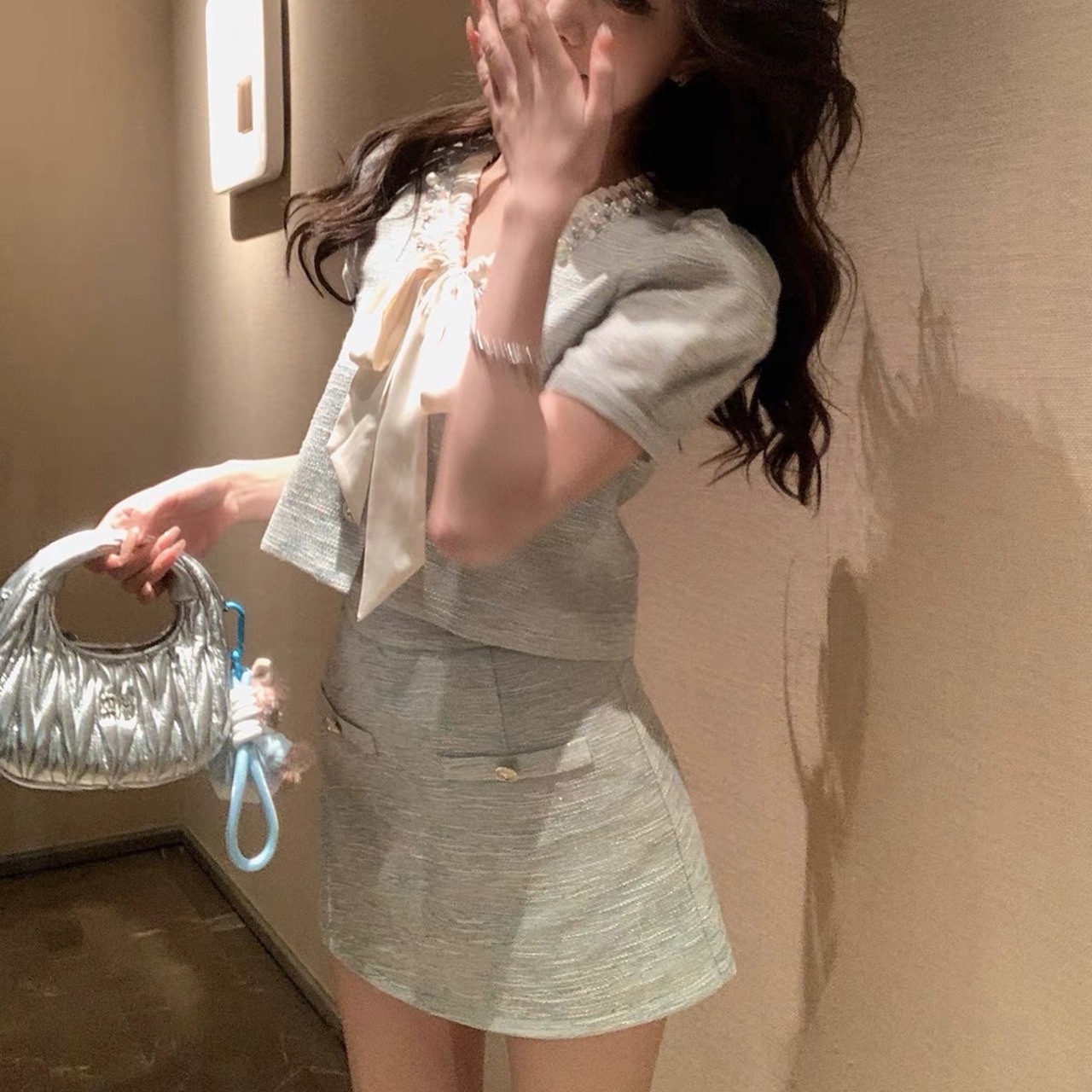 French Blouse Two-Piece Set